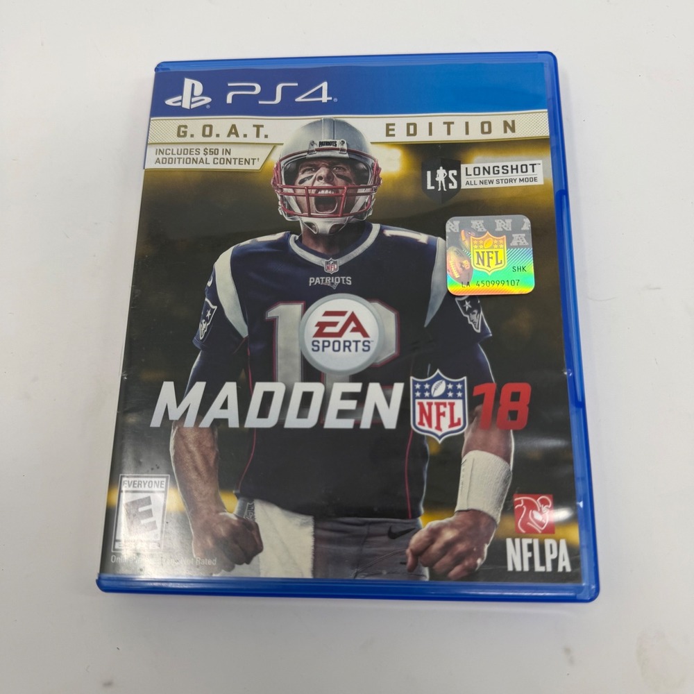 Madden NFL 18 GOAT Edition Sony PlayStation 4 PS4 Tom Brady EA Sports 2017‎